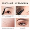 Eyebrow Pen,2-in-1 Waterproof Eyebrow Pencil with 4 Tip Microblading Brow