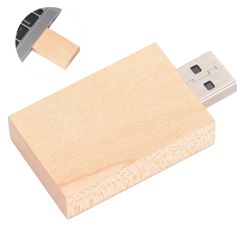 Wooden U Disk Portable USB Flash Drive Memory Stick Computer
