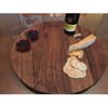 MAGIGO 18 Inches Black Walnut Wood Lazy Susan, Solid Wooden
