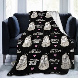 Custommixall Sloth Blanket Fleece Throw Blanket for Lazy Sloth Gifts for Women Men Girls Boys All Seasons Super Soft Cozy Plush Throws Blanket for Couch Sofa Bed Office 40"x50"