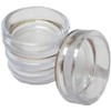 Merriway BH05569 (20 Pcs) Castor Cup Clear Small Outer Dimension