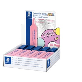 STAEDTLER 364 C-210 Textsurfer Classic Highlighter - Pastel Light Carmine (Box of 10)