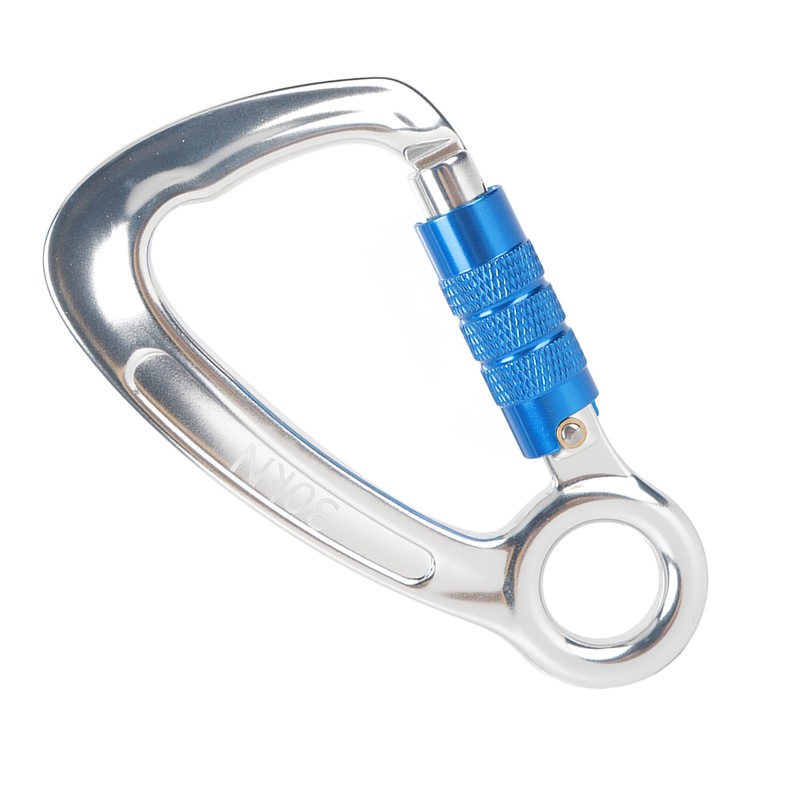 Climbing Carabiner Auto Lock Safe Large Opening 30KN Captive Eye