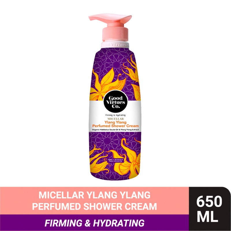 Good Virtues Co.(GVC) Micellar Perfumed Shower Cream ( 650ml ),