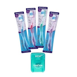 HDP Crystal Soft Toothbrush Floss Color:Crystal Size:Pack of 4 Floss