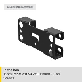Jabra PanaCast 50 Wall Mount – Allows PanaCast 50 to be Mounted on a Wall, Ideal for Rooms Where The PanaCast 50 Will be Permanently Installed, Black