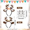 Makone Reindeer Headband, Headband Deer Antlers Horns Deer Ears, Deer