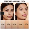 Concealer Foundation Stick,2 in 1 Long-Lasting Concealer Contour Sticks with