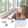 2 Pcs Sliding Door Window Locks, Window Locks for Horizontal