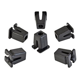 Expansion Nut Clips Universal Body in Black Pack of 10
