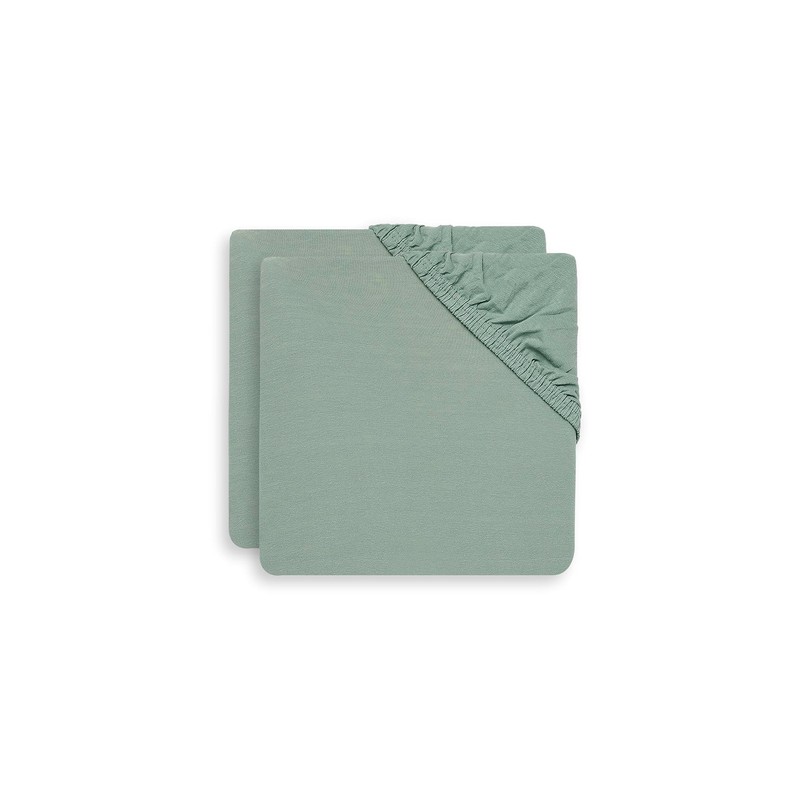 Jollein Jersey Fitted Sheet 60 x 120 cm Ash Green