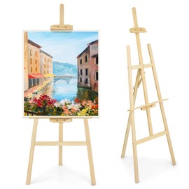 JEAWIWI 1Pcs Wooden Easel for Painting-Adjustable Easel Stand for Painting and Canvas, Holds Up to 42", Lightweight Pine Art Easel Stand, Large Easel for Painting for Beginners, and Artists