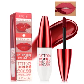 Jutqut Lip Stain Peel Off, Lip Tint, Peel Off Lip Stain, Peel Off Lip Liner, Peel Off Lip Liner Tattoo, Long Lasting, Waterproof, Transfer-Proof, Highly Pigmented Color #04Nude Pink