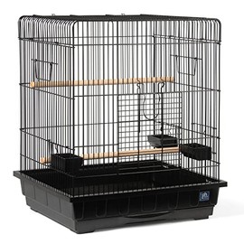 Prevue Pet Products Parrot Manor Metal Bird Cage with Plastic Base, Removable Grill for Home or Travel