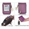 Outrip RFID Small Credit Card Holder Wallets for Women Zipper