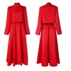 Red Women's Cassock Dress Jacket Skirt Church Robe Choir Clergy