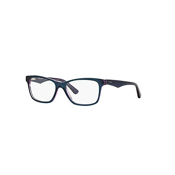 Vogue Eyewear Women's VO2787 Square Prescription Eyeglass Frames, Top Transparent