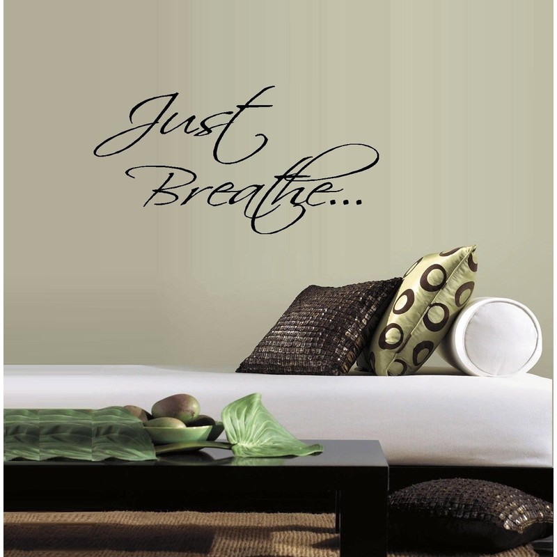 JUST BREATHE #2 LRG~ WALL DECAL, HOME DECOR 18" X
