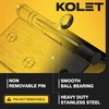KOLET Ball Bearing Door Hinges, 3.5 Inches, 5/8" Radius,Matte Black,