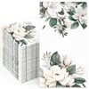Homlouue 100 PCS Magnolia Alba Napkins, Floral Paper Napkins, Bathroom