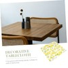Abaodam Outdoor Tablecloth Lemon Print Summer Rectangle Easy Wash Stylish