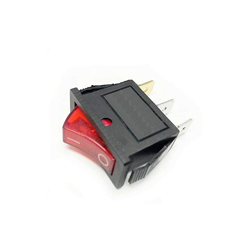 Rocker Switch Lighted On Off for Electric Fireplaces 120 Volt