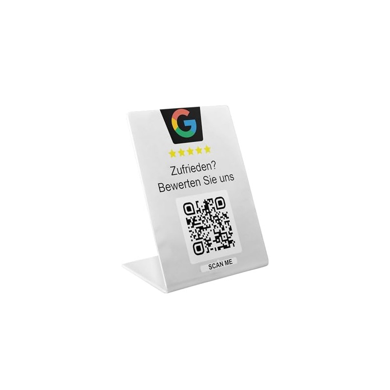Rating NFC & QR Stand/Display/Sign for Google Restaurant, Shop, Law