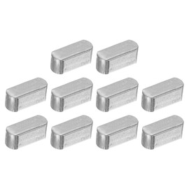 uxcell 10Pcs Round Ended Feather Key, 4 x 4 x 10mm Carbon Steel Parallel Drive Shaft Key Stock, Machine Keyway for Shaft Type Fastening Connection