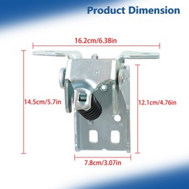 Silscvtt 2 Pcs Silver Steel Left and Right Side Front Upper Door Hinge Replacement for 1994-2002 Ram 1500 2500 3500 55075957AC 55075956AC