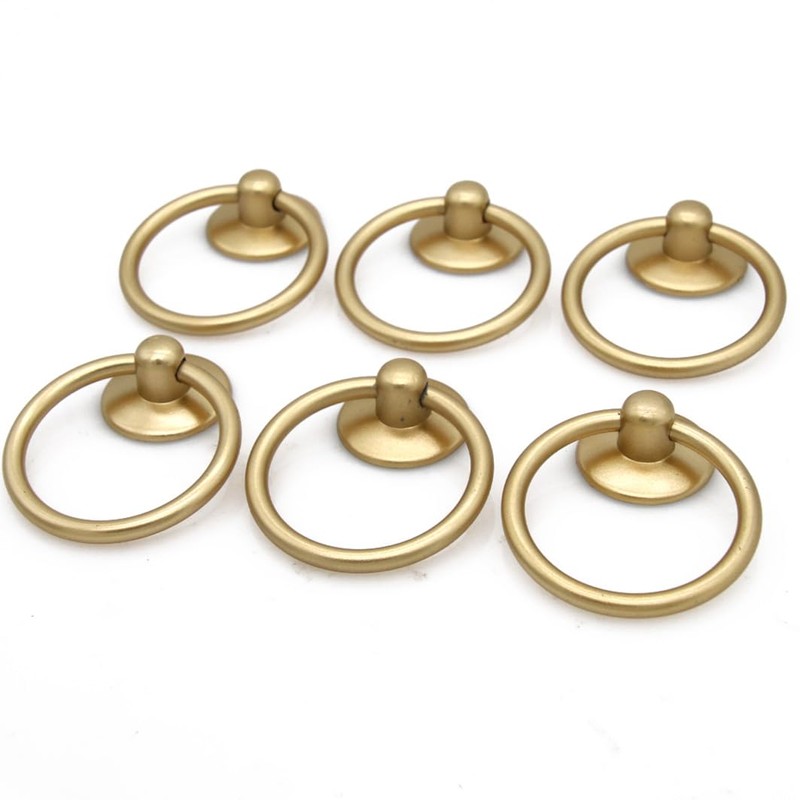 LXZ 6 PCs Cabinet Hardware Drop Ring Pulls Drawer Ring