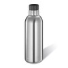cilio Deluxe Insulated Drinking Bottle, Stainless Steel Thermal Flask, 360°