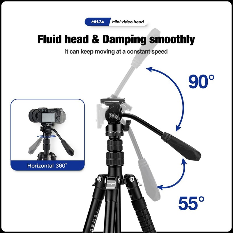 Fotopro Ball Head Video Fluid Head Pan Tilt Head with