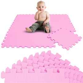 LittleTom 9 Pieces Play Mat Baby Puzzle Mat from Zero - 30 x 30 cm Crawling Mat Baby Play Mat Children Baby Blanket Play Mat - Floor Mat Children's Room - Activity Baby Mat Floor Protection Mat Baby