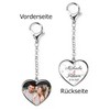Herz & Heim® Metal Heart Shape Keyring with Your Own
