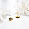 SILBAZ Evil Eye Earrings 925 Sterling Silver Evil Eye Earrings