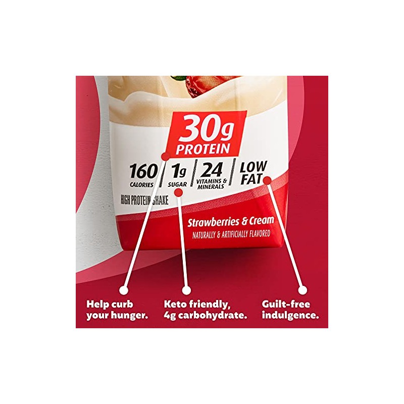 Premier Protein 30g Protein Shakes, Strawberries & Cream 11 Fluid