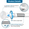AIZESI 2 Pack Spring Tension Curtain Rod 23-46 Inch Adjustable