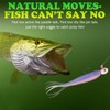 LUCKYFISHING Soft Plastic Baits Forked Tail Fishing Soft Bait for