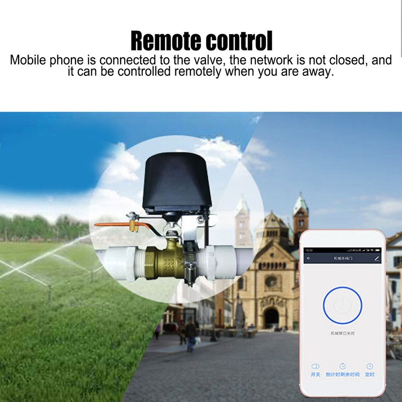 Intelligent WIFI Remote Control Water Valve Shut Off Controller for