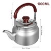 LIFKOME Traditional Stainless Steel Heavy Duty Tea Kettle With Sandwich
