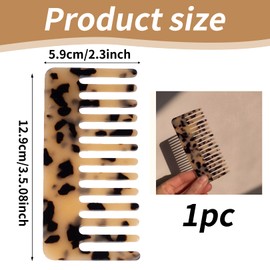 Wide Tooth Comb Large Hair Detangling Comb, Styling Shampoo Comb for Curly Hair, Shower Comb, Wide Comb For Brushing Out Curls, Durable and LightWeight