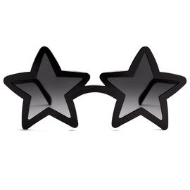 VANLINKER Colorful Star Shape Sunglasses Party Glasses VL9839,Black