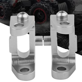 RC Car Caster Blocks, Metal 1 Pair 1/10 RC Car Front Caster Block RC Car Parts RC Caster Blocks, RC Upgrade Parts for Rc Car Toy Car (Silver)