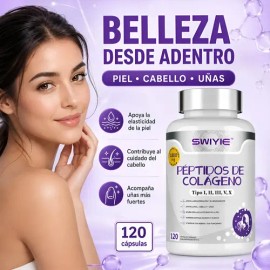 Péptidos Colágeno Hidrolizado 120 Caps 1800mg