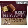 HERSHEY'S NUGGETS Milk Chocolate with Almonds Candy Family Pack, 15.5