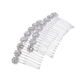 WOONEKY 2pcs Sparkly Alloy Accessories for Weddings Parties and Formal Events Secure Hold and Easy to Use Decorative Side Combs for Women