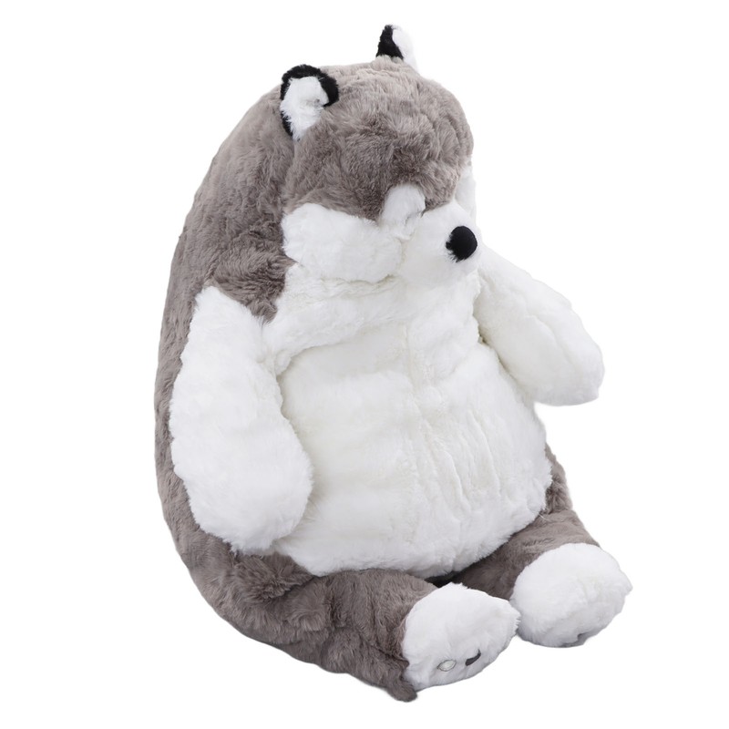 Lovely Stuffed Dog Doll Grey White Decompression Cute Dog Plush