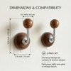 1Pair 5.3 Inch Curtain Holdbacks - Suction Cup Curtain Hooks