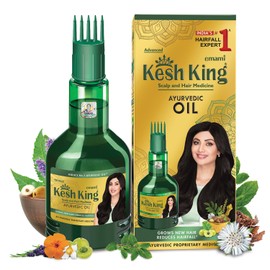 KESH KING Kesh King Ayurvedic Hair Oil | Herbal Oil with Bhringraj & Amla | Enhance Hair Growth | Reduce Hairfall | Nourishes Scalp | Provides Long & Thick Hair | 10.14 Fl Oz/300ml