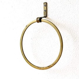 Towel Ring, Iron, Antique Towel Hanger, Towel Rack, Stylish, Gold, Toilet, Antique Gold Towel Hanger